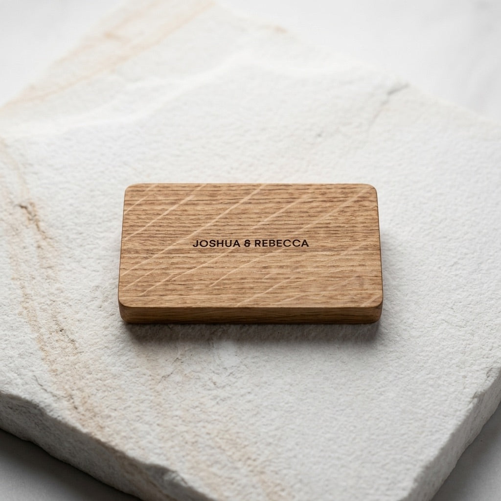 Oak Wedding Ring Box