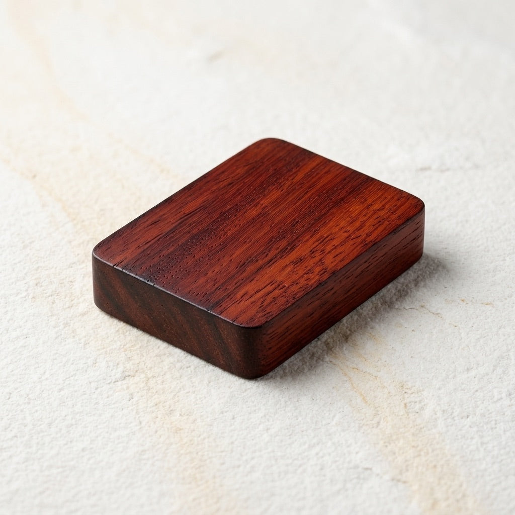 Paduk Rectangle Ring Box Black