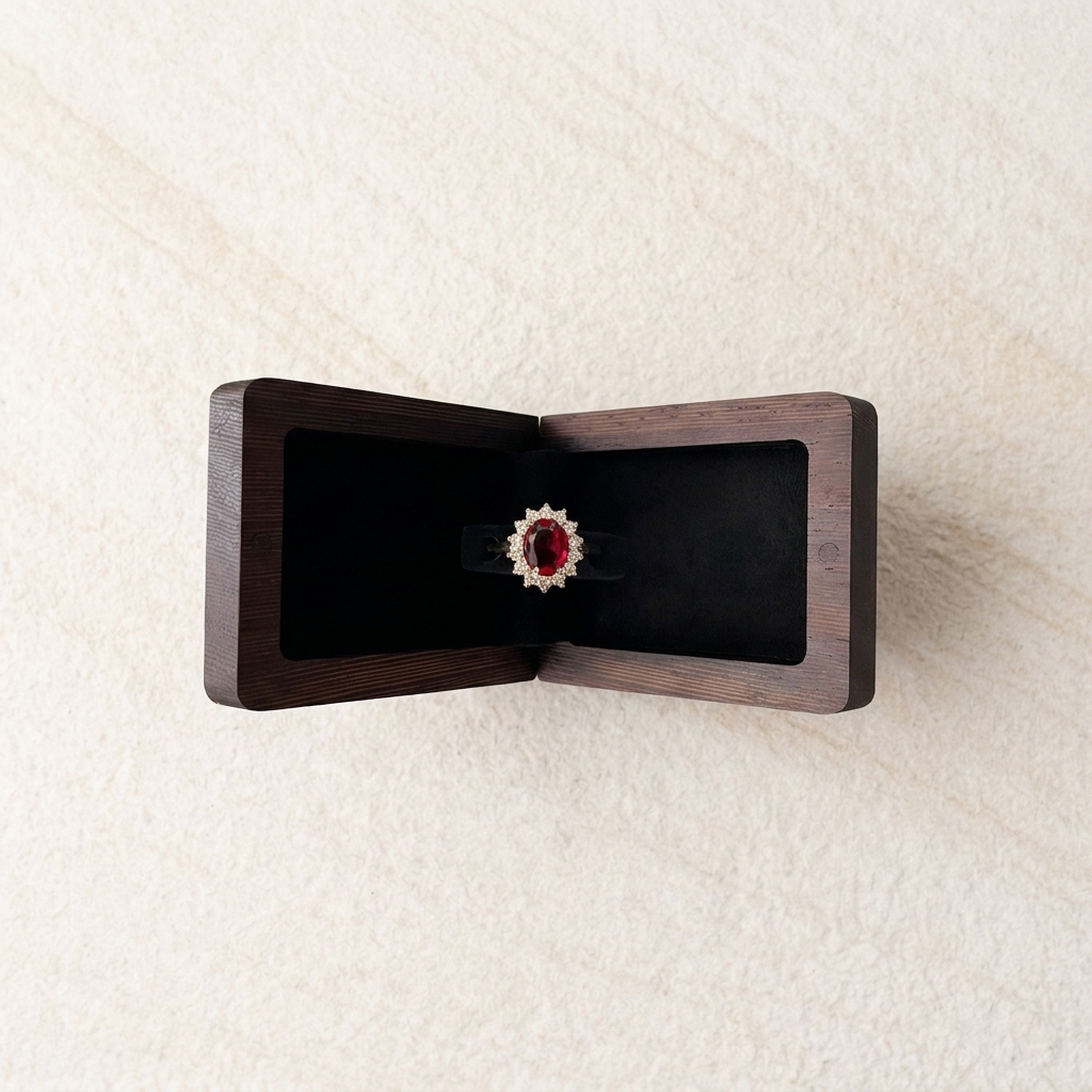 Wenge Rectangle Ring Box