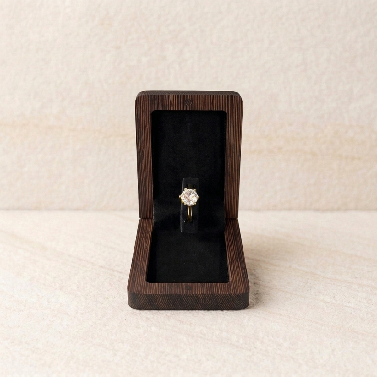 Wenge Rectangle Ring Box