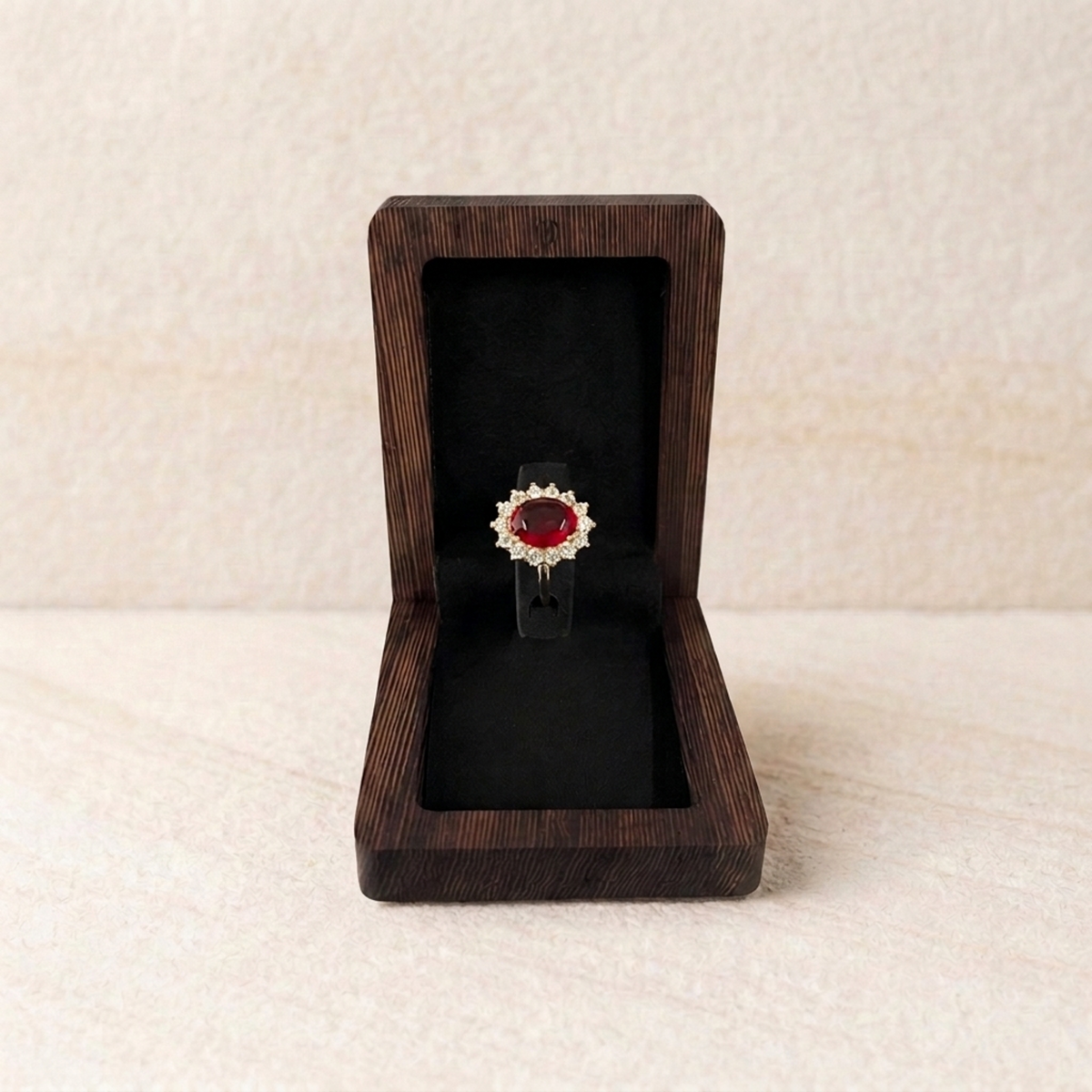 Wenge Rectangle Ring Box