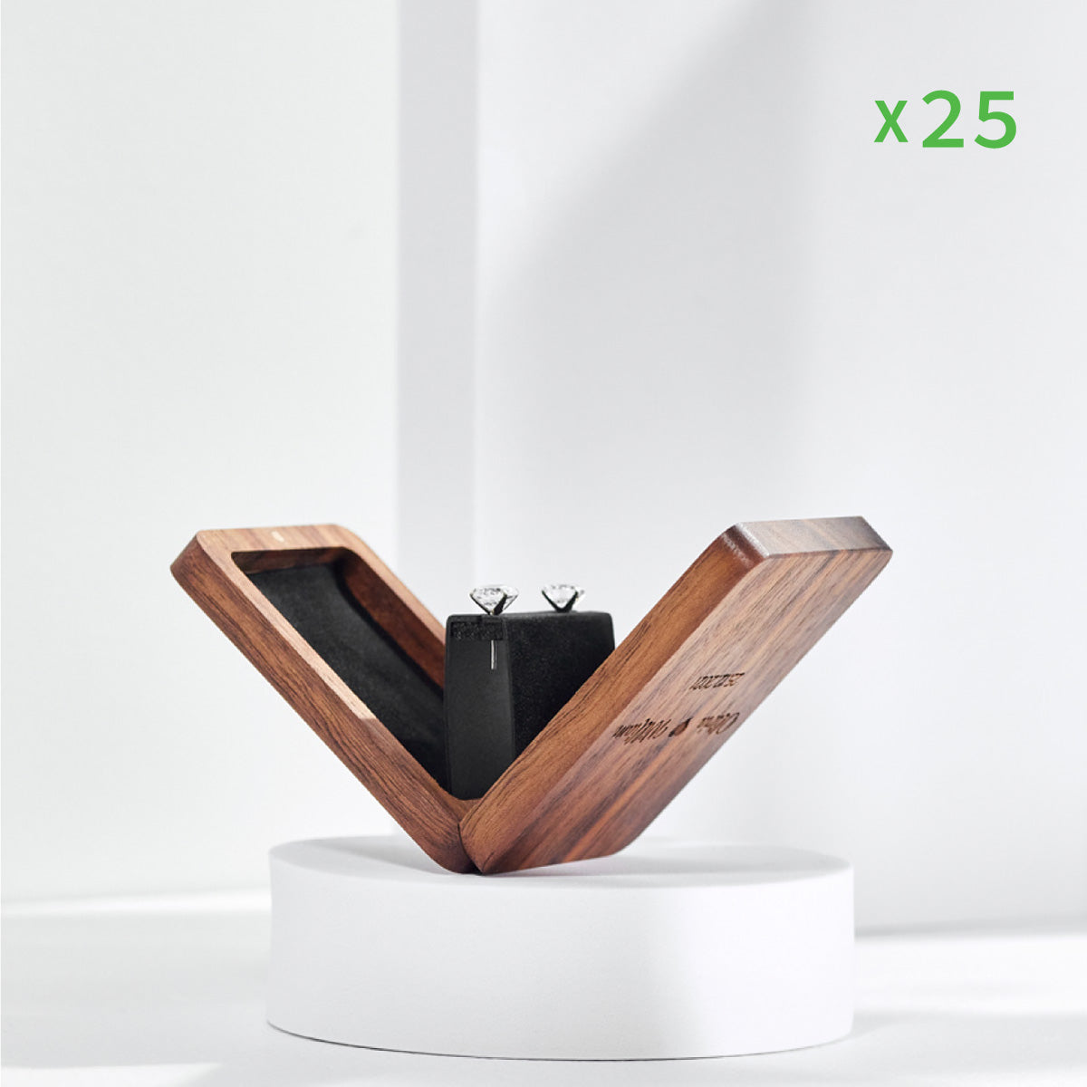 Wholesale Walnut Stud Earring Box