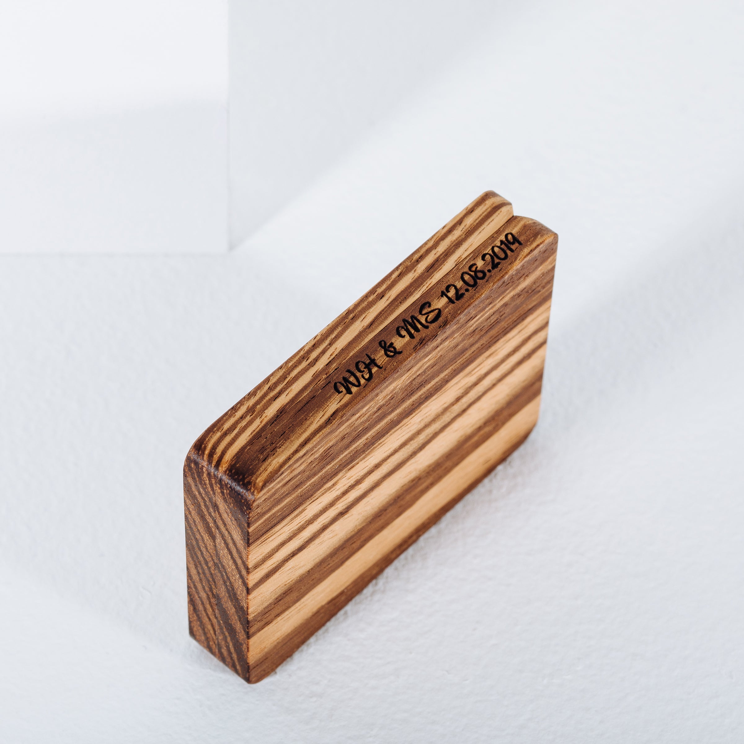 belladora-ring-boxes Zebrano Engagement Ring Box Classic