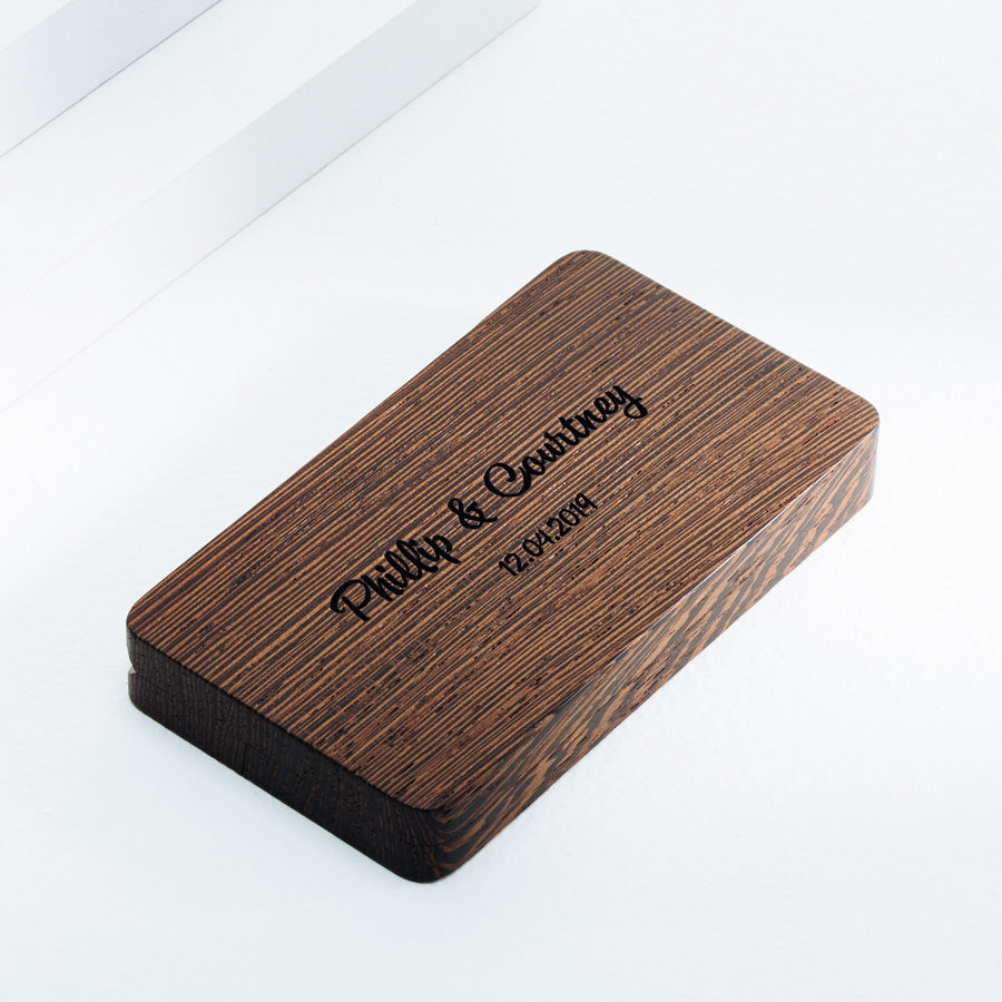 belladora-ring-boxes Wenge Wedding Ring Box Wedding