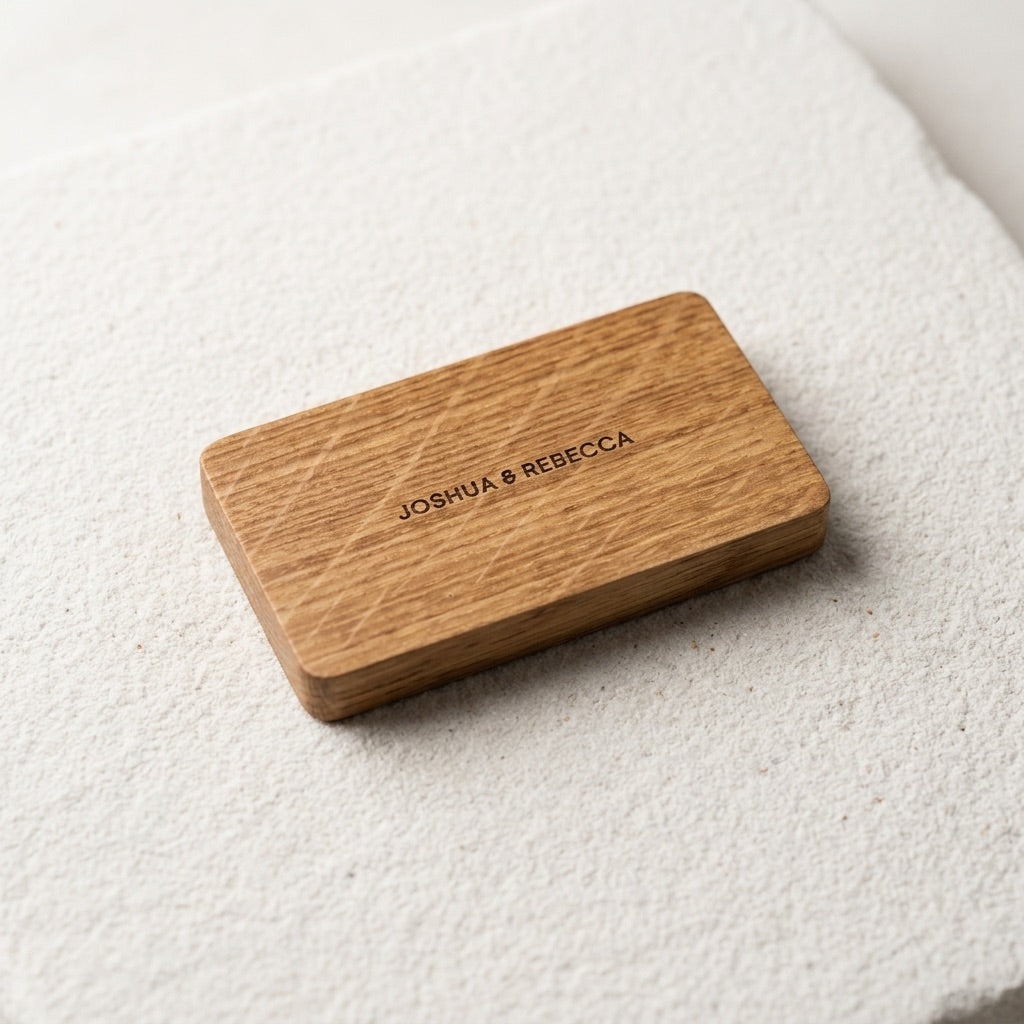 Oak Wedding Ring Box