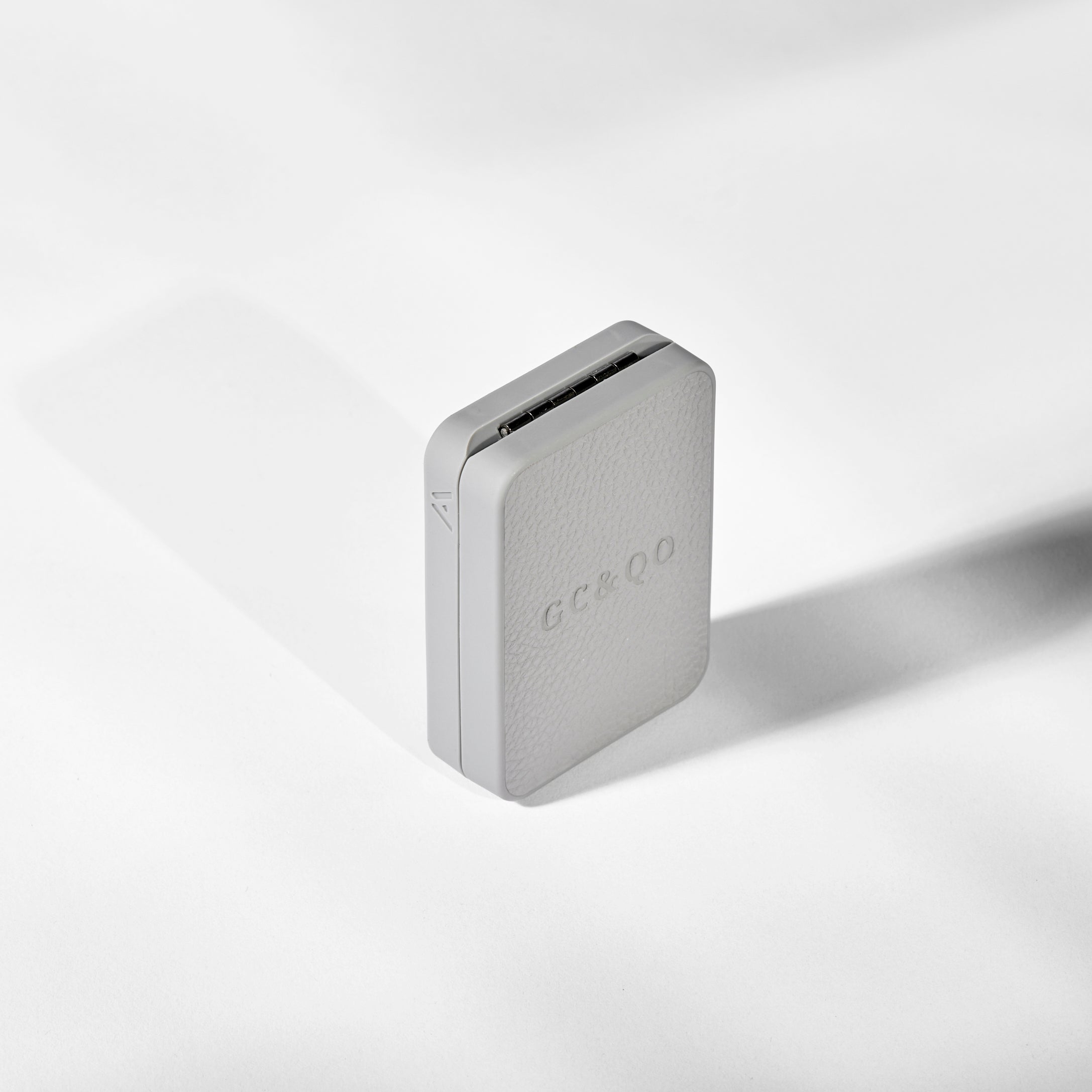 Grey Italian Leather Engagement Box