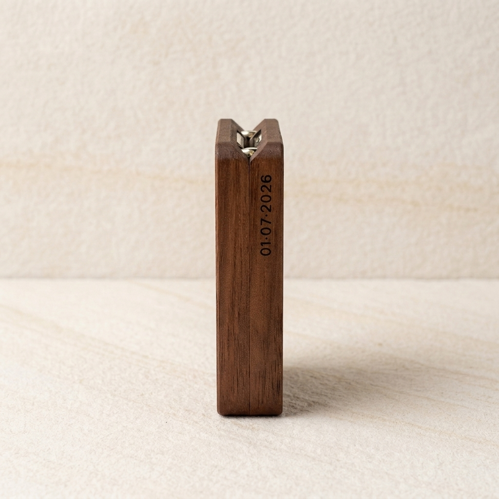 Walnut Rectangle Ring Box