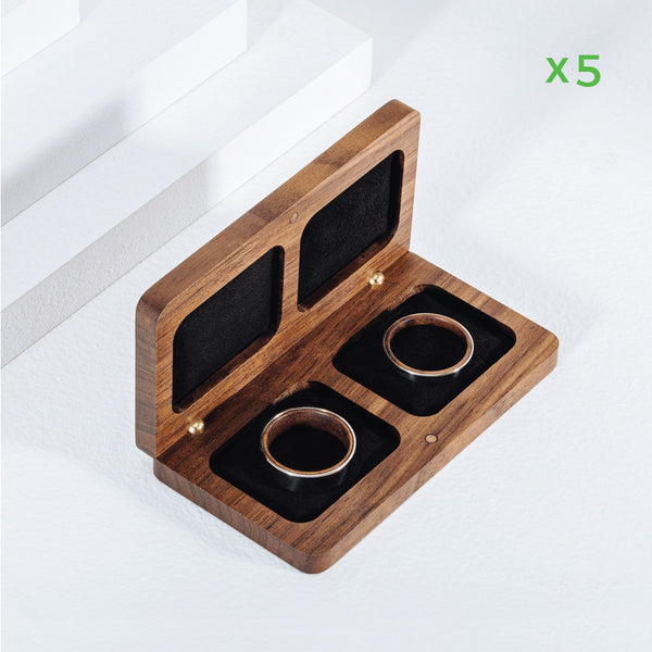 belladora-ring-boxes Wholesale Walnut Wedding Ring Box Wholesale