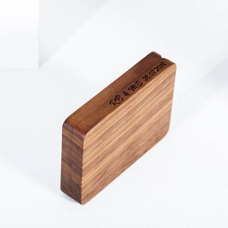 belladora-ring-boxes Wholesale Walnut Engagement Box Wholesale